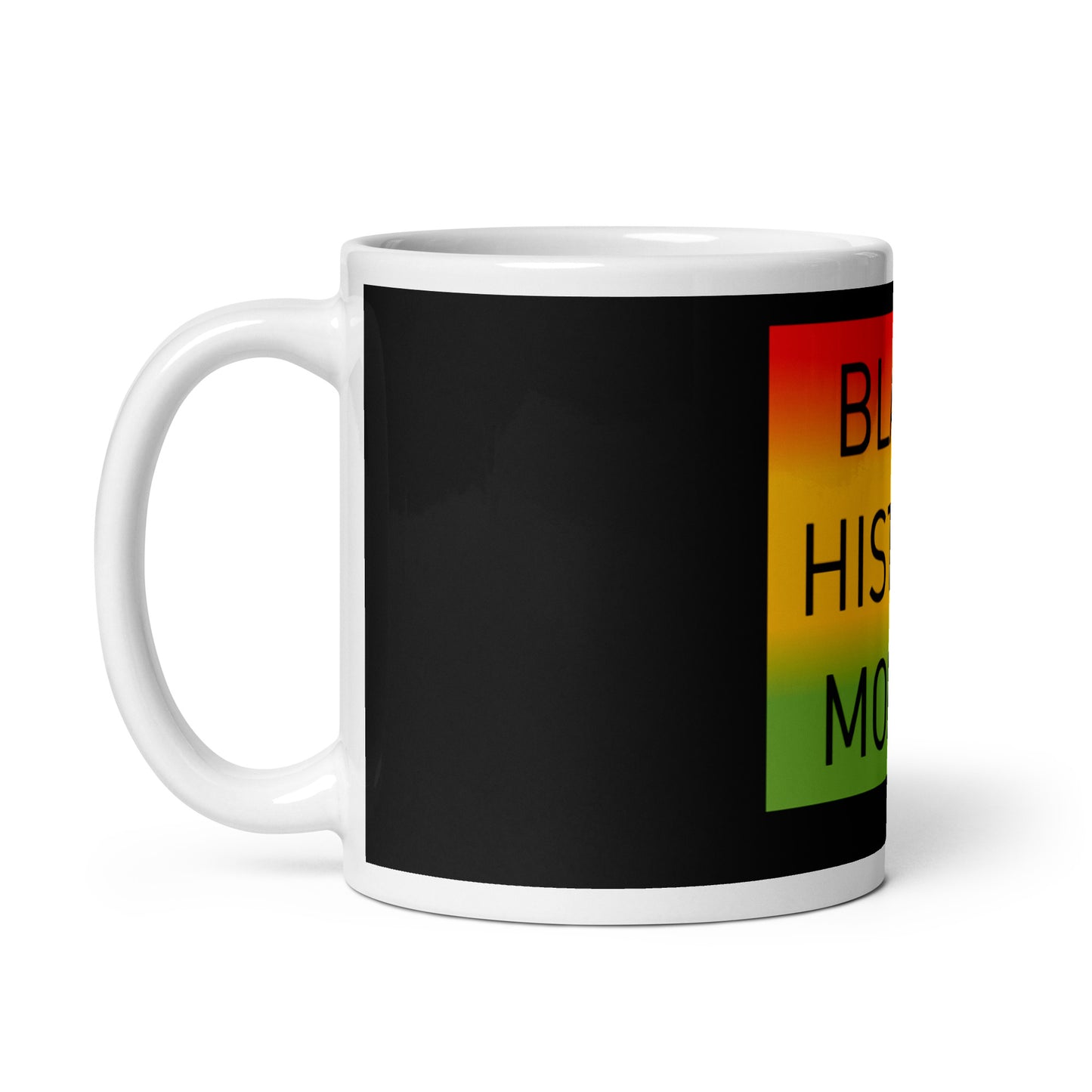 Black History Month White Glossy Mug