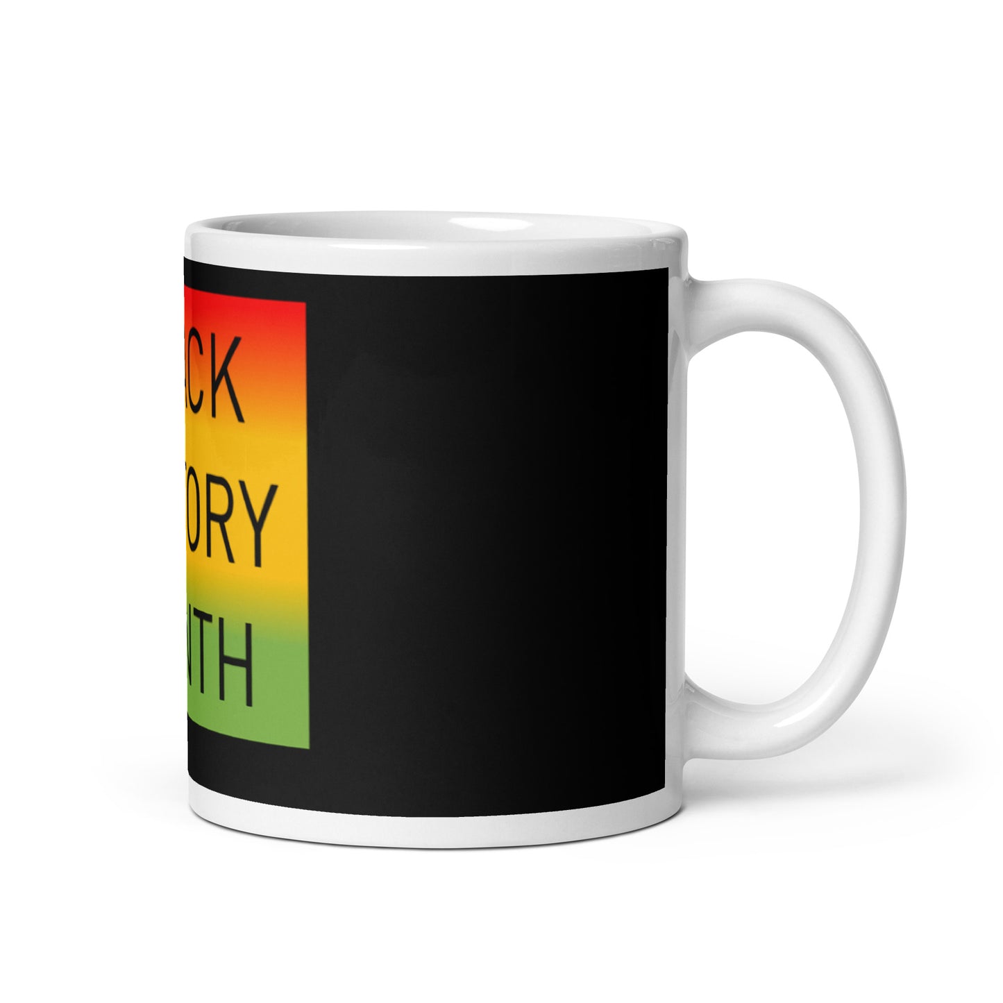 Black History Month White Glossy Mug